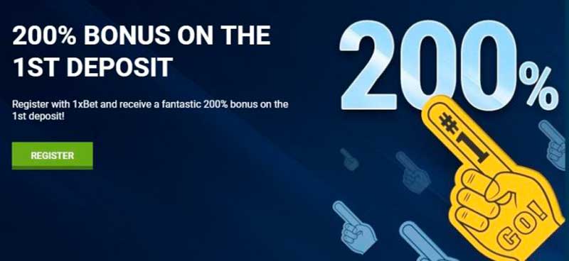 1xBet first deposit bonus